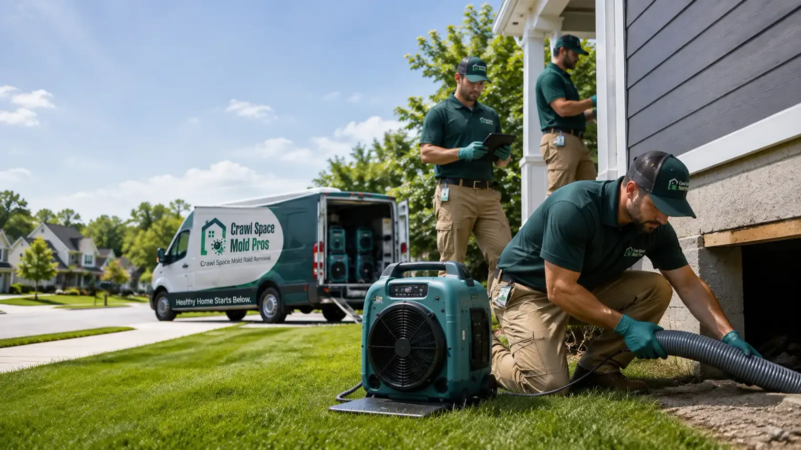 Crawl Space Mold Removal in Thurston, NE